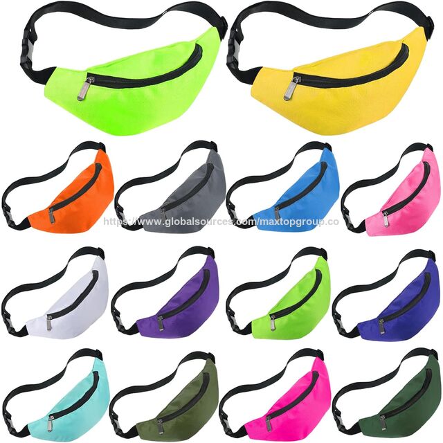Hochwertige Oxford-Bauchtasche in 14 Neonfarben, weich, tragbar, verstellbar für Outdoor-Reisen, Sport, Karneval, tägliches Styling