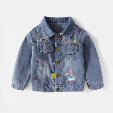Nouvelle veste en jean d'automne pour filles, style tendance