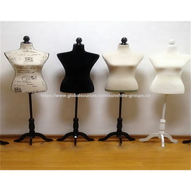 Weiblicher Schaumstoff-Schaufensterpuppe für Kleider, bezogen mit verschiedenen Stoffen, Mode-Schaufensterpuppe for sale at factory direct price