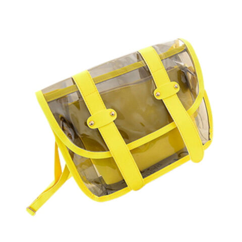 Bolso de Mano de PVC con Diseño de Moda, Disponible en Varios Colores