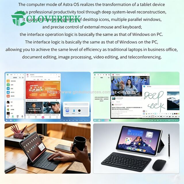 Tableta de Productividad de 14", Astra OS 2.0 con Nueva Interfaz de Usuario y Rendimiento Mejorado