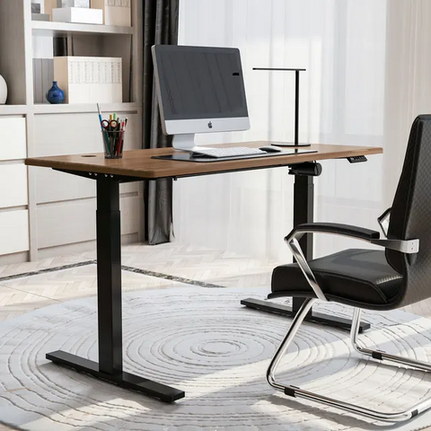 Mesa de Computador Elevatória de Pé com Estrutura Branca, Altura Ajustável for sale at factory direct price