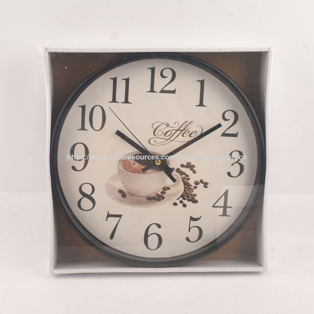 Horloge Murale Numérique Moderne et Simple, Affichage 12 Heures, Mouvement à Balayage pour Salon et Décoration d'Intérieur