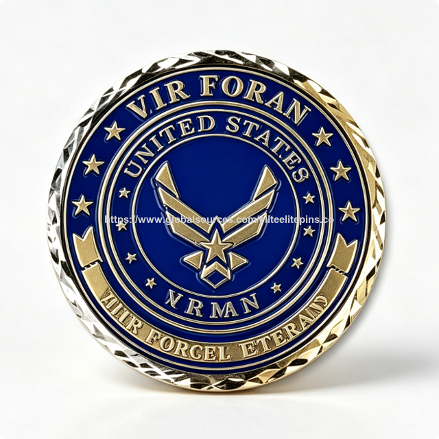 Moneda de desafío personalizada de esmalte blando, moneda de recuerdo de aleación de zinc con águila alada 3D para graduación, Día del Padre y regalos de Año Nuevo