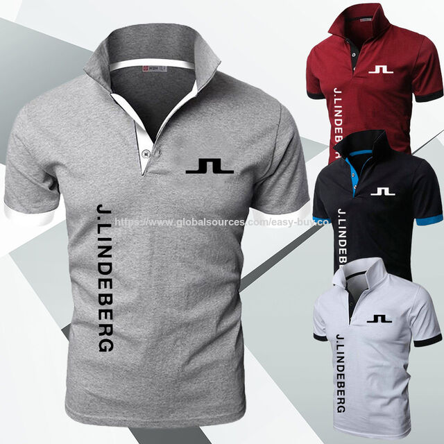 Golfbekleidung aus Polyesterfaser (Polyester), dünn, kurzärmelig, lässiger Stil