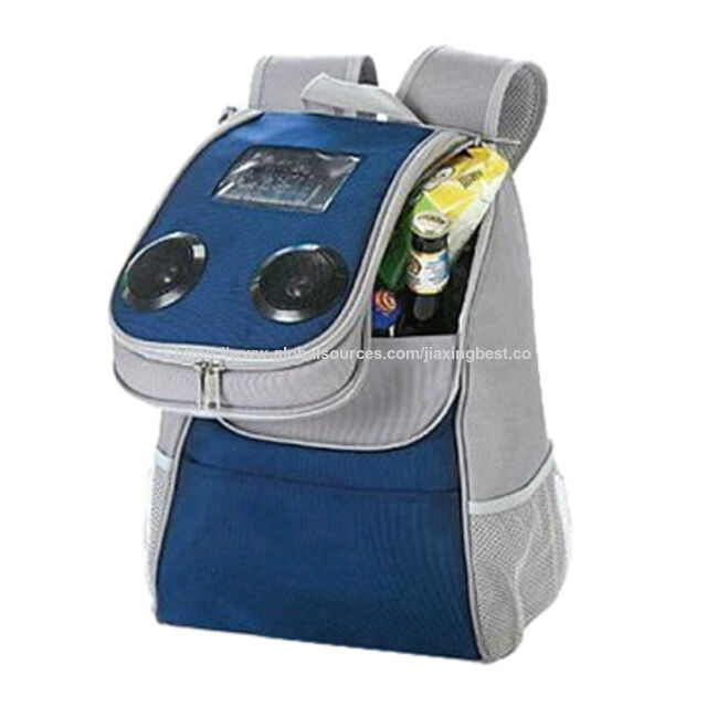 حقيبة ظهر مبرد شمسية OEM Cooladio مع مكبر صوت for sale at factory direct price