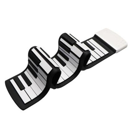 Piano Enrollable Portátil de 61 Teclas, Diseño Flexible de Silicona para Niños