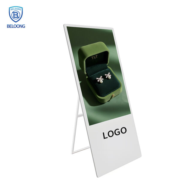32 43 55 Zoll Stand-LCD-Display, tragbare digitale Werbedisplays für den Innenbereich, LCD-Poster