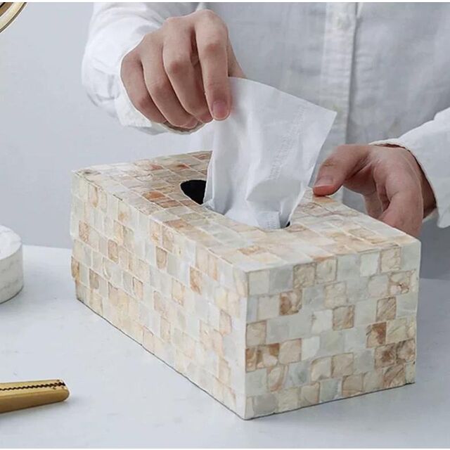 صندوق مناديل فاخر من عرق اللؤلؤ بالجملة for sale at factory direct price