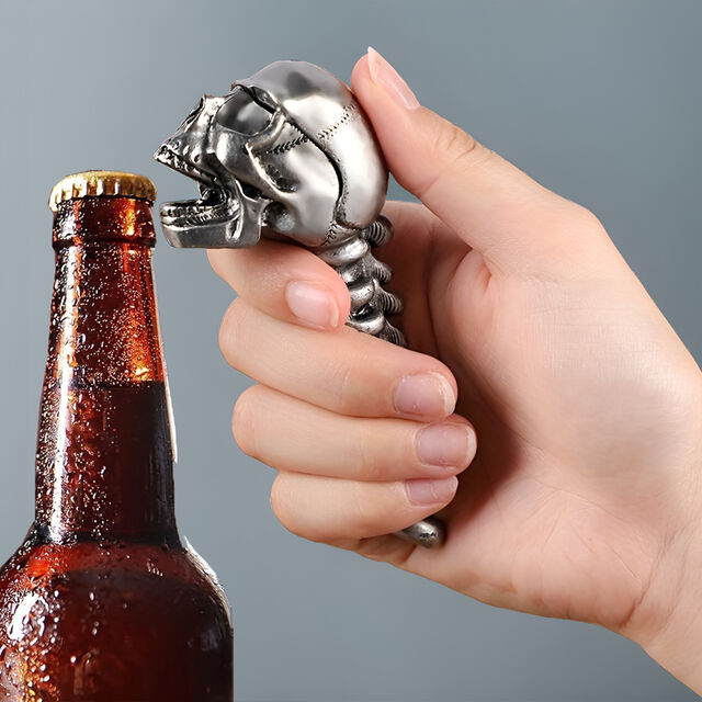 Abridor de Garrafa de Caveira de Liga Mais Vendido - Abridor de Lata de Cerveja Criativo de Alta Qualidade para Halloween - Atacado for sale at factory direct price