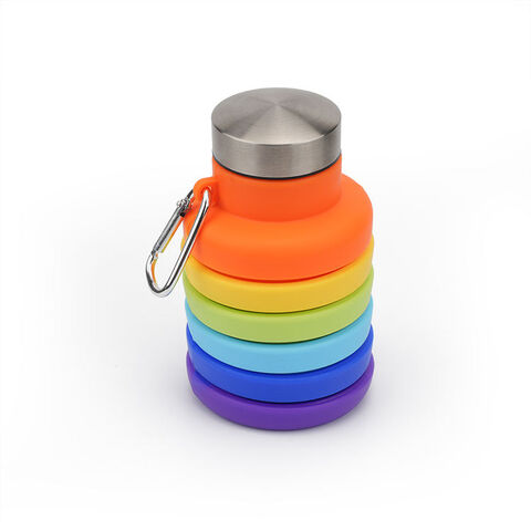 Botella Deportiva Plegable de Silicona Ecológica Sin BPA para Senderismo al por mayor for sale at factory direct price