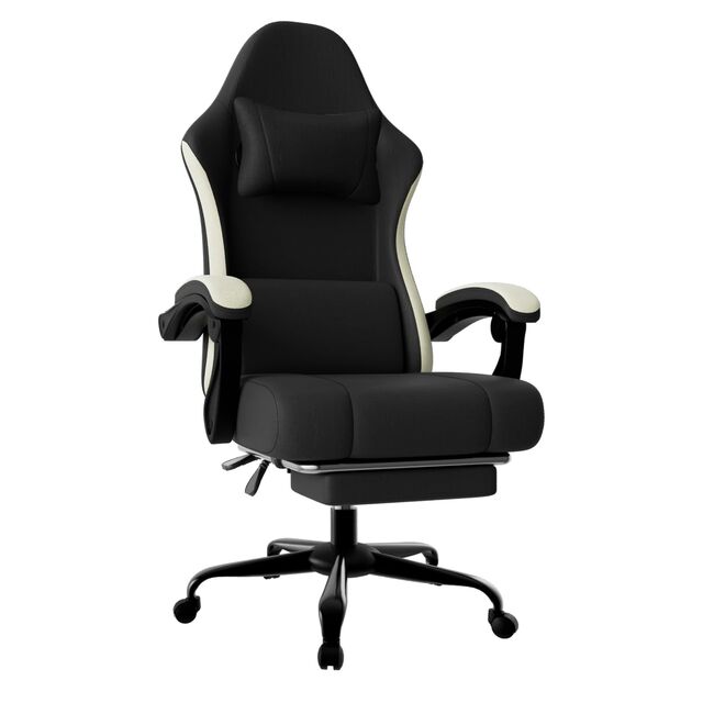 Fabrikdirekt atmungsaktiver Stoff Gaming Stuhl für Gamer Ergonomischer Computerstuhl mit Fußstütze