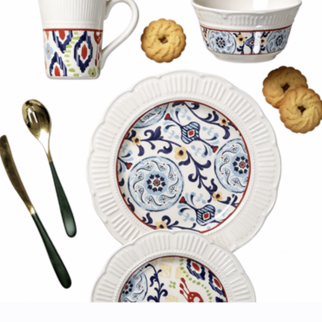 Keramikteller mit geprägter Oberfläche, Hitzebeständig, Ofenfest, für tägliches Familienessen, Partys, Snacks und Desserts for sale at factory direct price