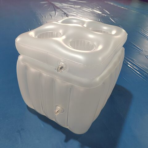 Refroidisseur Flottant Gonflable, Seau à Glace en PVC avec Couvercle à Bande Magique pour Piscine Extérieure, Flotteur, Camping et Fête - Refroidisseur de Boissons Gonflable pour Événements for sale at factory direct price