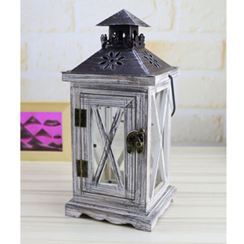 Lanterne tempête style européen rétro pour bougie, éclairage extérieur for sale at factory direct price