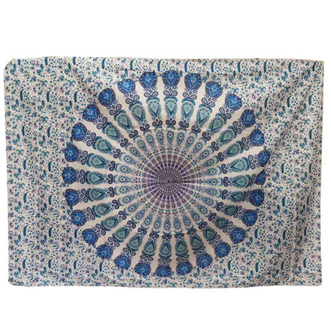OEM willkommen Benutzerdefinierter indischer psychedelischer Hippie-Mandala-Wandbehang-Wandteppich for sale at factory direct price