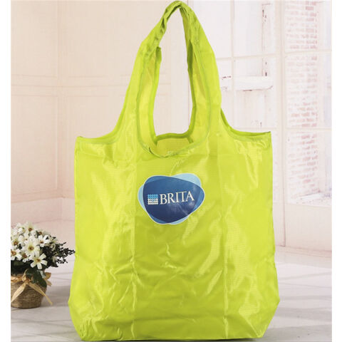 Bolsa de Compras T-Shirt de Poliéster no Atacado, Portátil e Dobrável for sale at factory direct price
