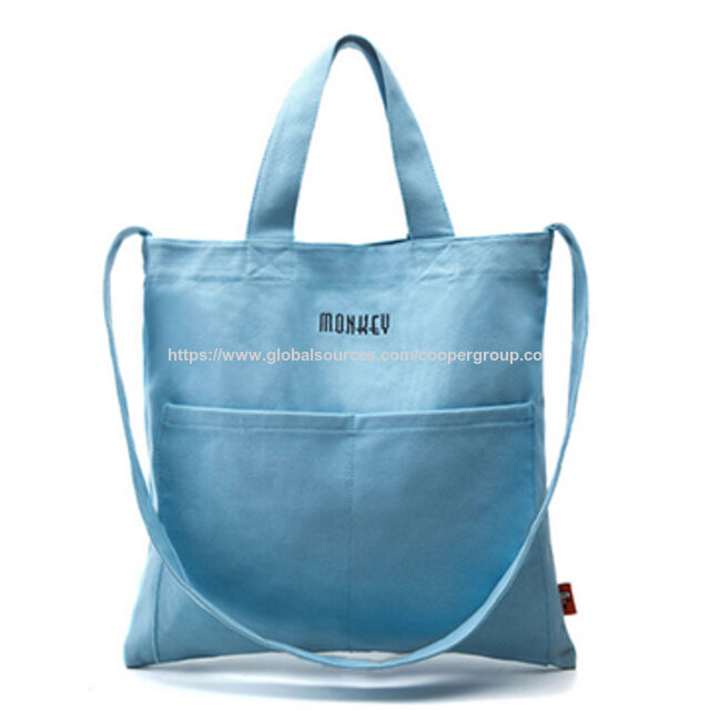 Sac bandoulière en toile à fermeture éclair durable de production OEM