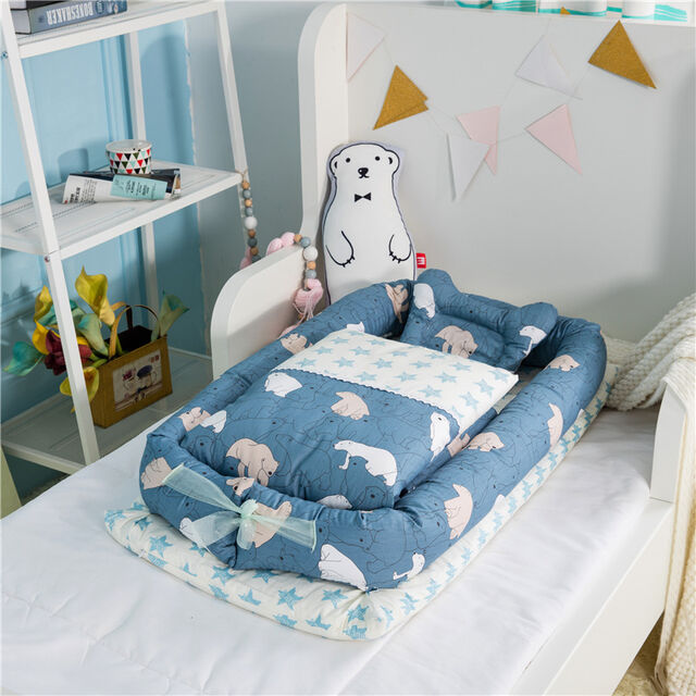Cuna Reductora para Bebé Suave y Transpirable con Almohada y Lazo Decorativo, Cojín Reductor para Bebé for sale at factory direct price