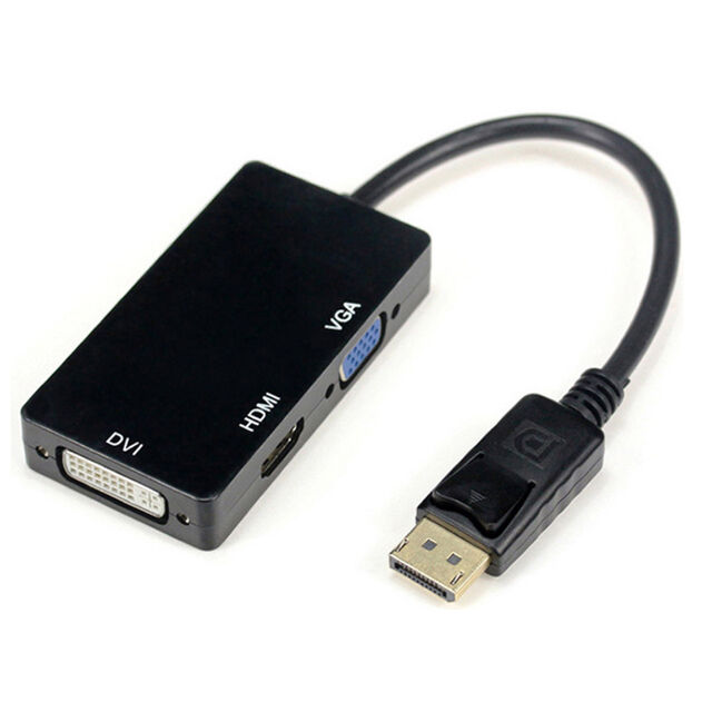 Adaptador DisplayPort a VGA DVI Multi-Monitor Salida DVI Video HD 4K Resolución 1080p Plug and Play para Laptops y Desktops for sale at factory direct price
