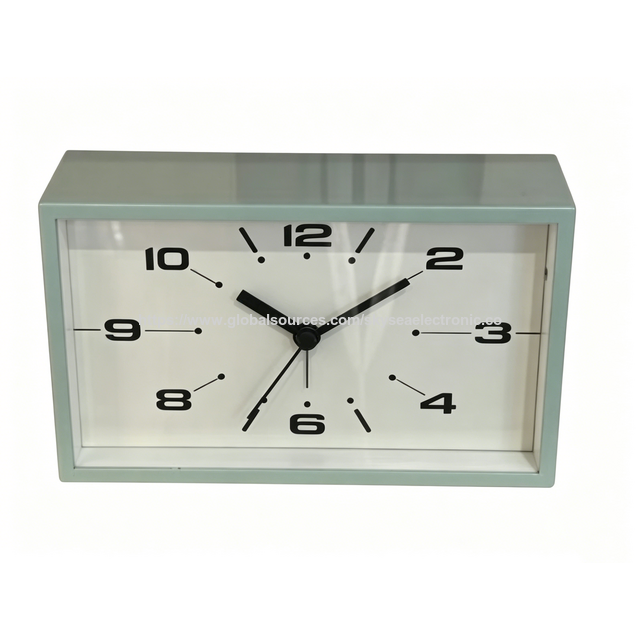 Reloj Despertador Cuadrado de Plástico al por Mayor #12525 con Diseño Vintage para Uso en Oficina y Hogar for sale at factory direct price