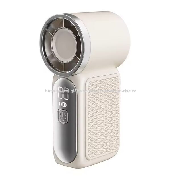 Luxuriöser, handgehaltener, wiederaufladbarer Mini-Lüfter der Klasse A im Geschenkkarton, tragbarer Mini-Handventilator mit Logo