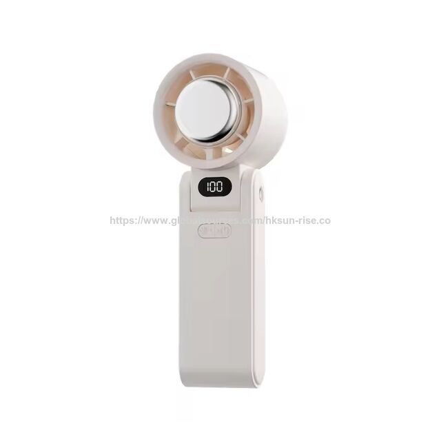Hochgeschwindigkeits-Handheld-Turbogebläse 3600mAh USB-wiederaufladbarer Mini-Lüfter mit Kühlplatte, faltbarer tragbarer Nacken-Reiseventilator