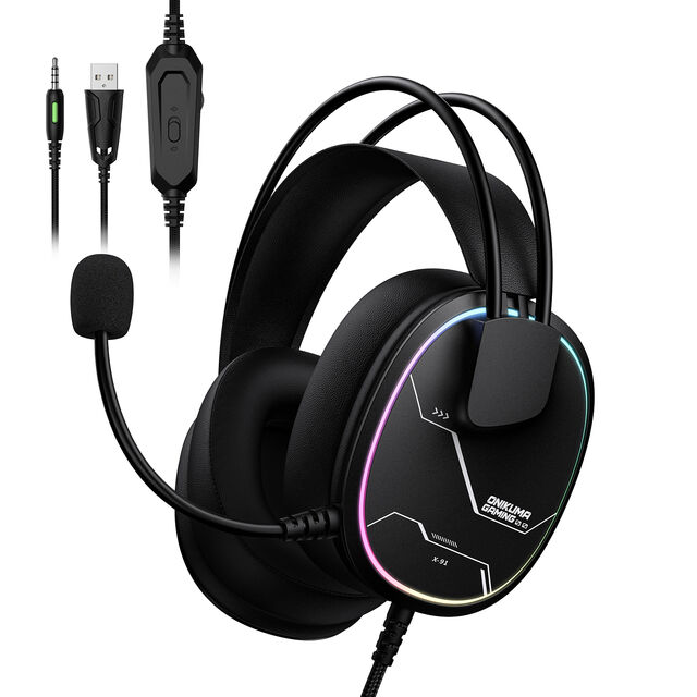 Casque filaire ONIKUMA X91 en stock en gros, codec AAC, prise audio 3,5 mm