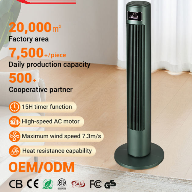 Ventilador de Torre Sem Lâminas K-Air 40": Ventilador de CA Silencioso e Portátil
