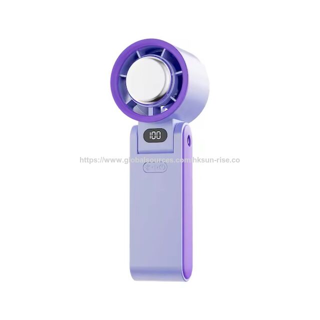 3-in-1 Handheld Tragbarer Lüfter, 3600mAh USB-Ladefunktion, 100-stufig einstellbarer Nacken-Hängeventilator für den Außenbereich, mit individuellem Logo