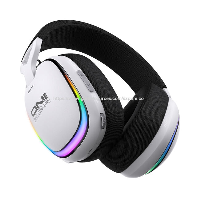 Casque de Jeu Sans Fil ONIKUMA GT805 avec Microphone Avancé à Réduction de Bruit et Éclairage RVB pour PS5, PC, Switch - Drivers de 50mm