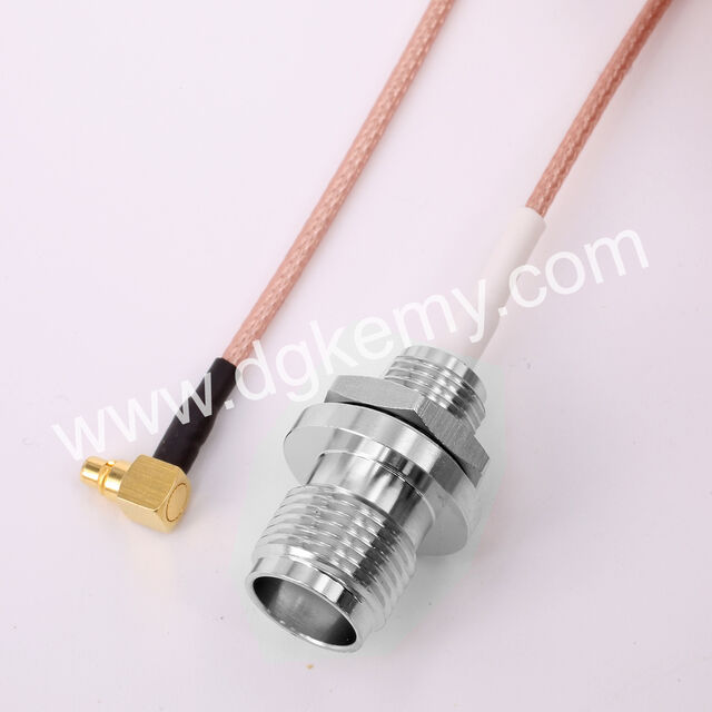 Assemblage de câble RF RG178 TNC femelle vers MMCX mâle, prise jack TNC à montage sur panneau avant vers fiche coudée MMCX RG-178 - Fabricant