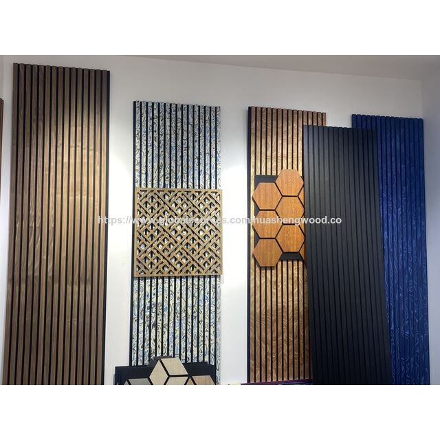 Painéis Acústicos Lamelados Premium de Madeira Natural para Isolamento Acústico for sale at factory direct price