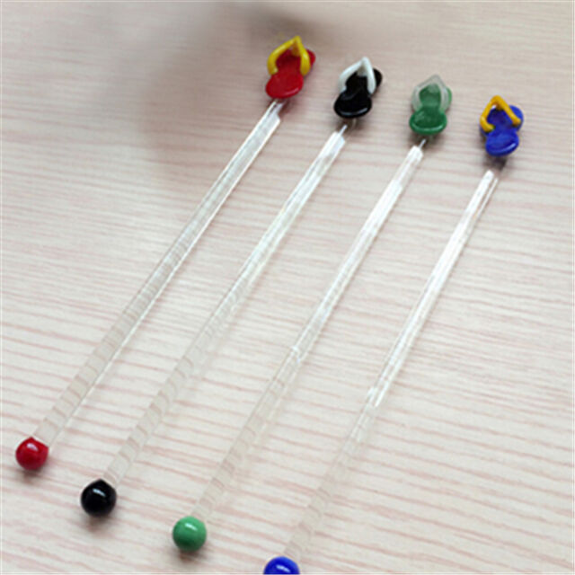 Agitadores de Vidro Pyrex de 20cm para Bebidas de Bar em Várias Cores e Designs - Direto da Fábrica for sale at factory direct price