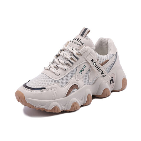Tênis 'Dad Shoes' Respiráveis com Sola Grossa para Corrida Feminina for sale at factory direct price