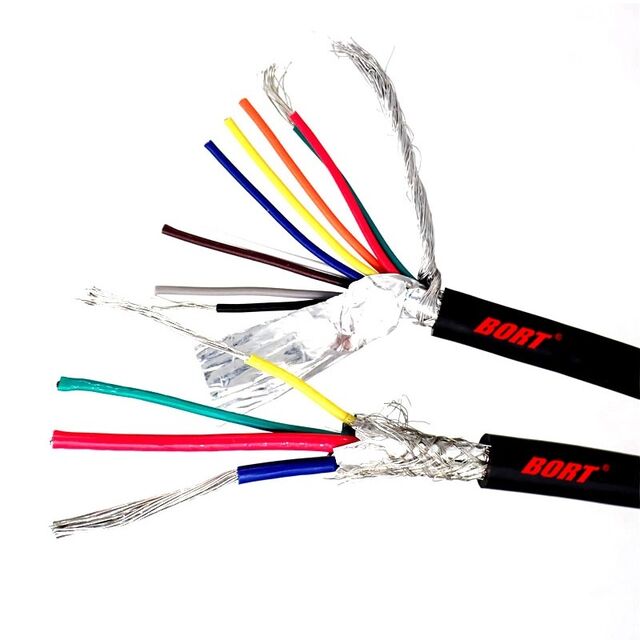 كابل تحكم مرن UL2570 1000 فولت 80 درجة مئوية 26AWG متعدد النواة نحاس مطلي بالقصدير مع درع PVC