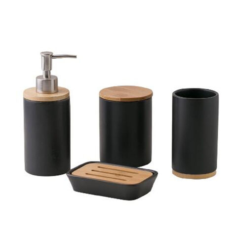 Conjunto de Acessórios de Banheiro em Cerâmica