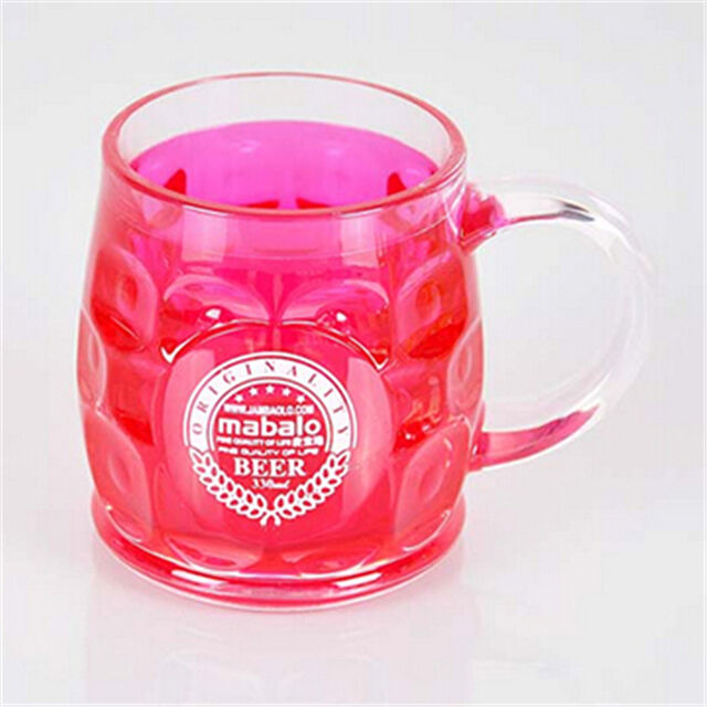 Tasse à Bière Populaire en Plastique Transparent pour Usage Domestique, Personnalisable avec Commandes OEM