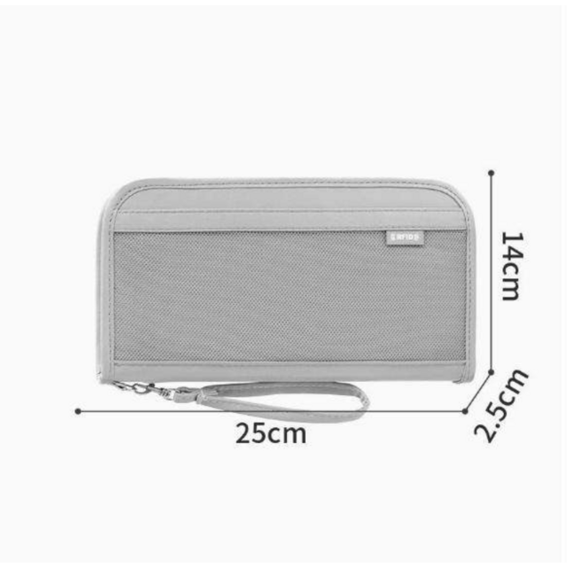 Porte-cartes et portefeuille organisateur de voyage d'extérieur en polyester Oxford tendance avec logo personnalisé, pour téléphone et passeport, shopping, sans fermeture for sale at factory direct price