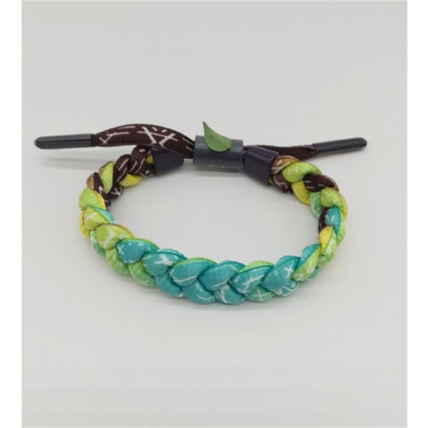 Cordones de zapatillas estilo pulsera con gradiente de color for sale at factory direct price