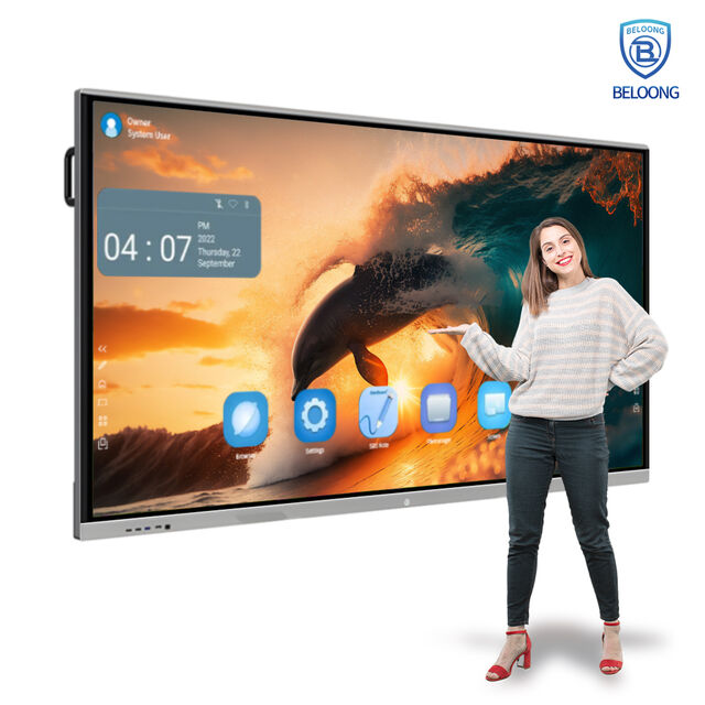 Großhandel 85 86 Zoll Interaktives Flachpanel Smart Whiteboard 4K Interaktive Tafel für Besprechungen und Bildung for sale at factory direct price