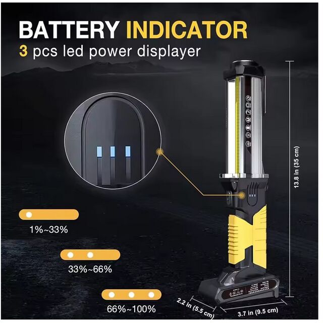 Luz de trabajo LED SMD IP44 magnética tipo C, tipo C, sin cable, para reparación de automóviles, foco for sale at factory direct price