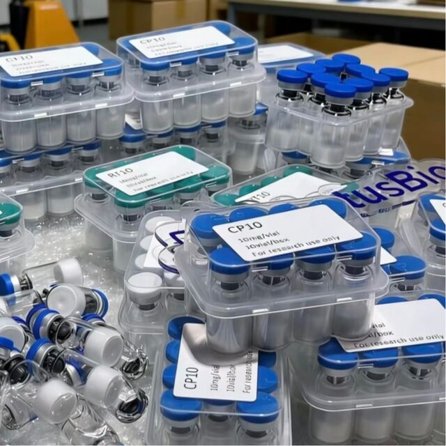 Chinesische Fabrik Günstiger Preis 99% Reinheit 10mg 30mg gefriergetrocknetes Peptid Schneller Versand OEM MOQ1 Auf Lager verschiedene Peptide COA bereitgestellt