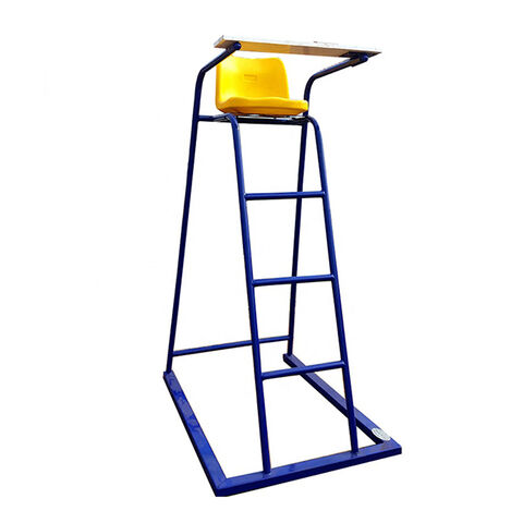Cadeiras de árbitro de badminton de tênis de aço portáteis para quadra de tênis com alta demanda - Cadeiras de juiz de tênis for sale at factory direct price