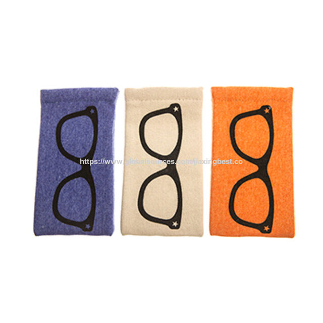 Weiche Leinwand-Sonnenbrillen-Tasche for sale at factory direct price
