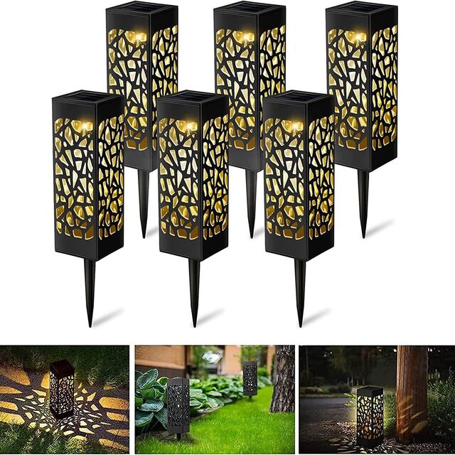 مصباح حديقة شمسي مجوف مقاوم للمطر، مصباح LED بتحكم تلقائي for sale at factory direct price