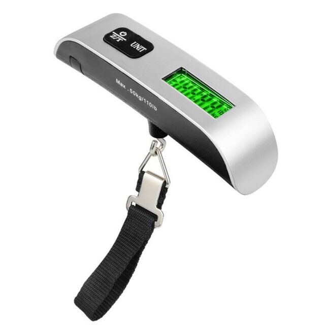 Timbangan Bagasi Elektronik Portabel Mini 50kg 10g untuk Memancing Perjalanan Timbangan Gantung Digital Tangan for sale at factory direct price