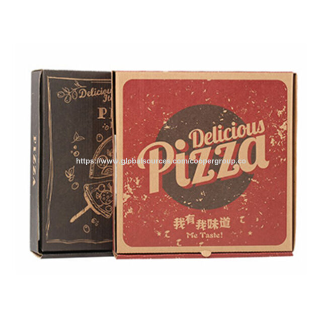 Caixas de Pizza de Papelão Ondulado para Entrega com Design Personalizado e Logo (OEM Bem-vindo)