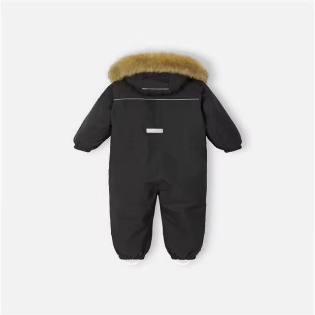 Kinder Winter Onesie Jacken Baby Mädchen und Jungen Warme Daunenmäntel Kunstpelzkragen Oberbekleidung Schnee Kundenspezifische Baumwolle OEM