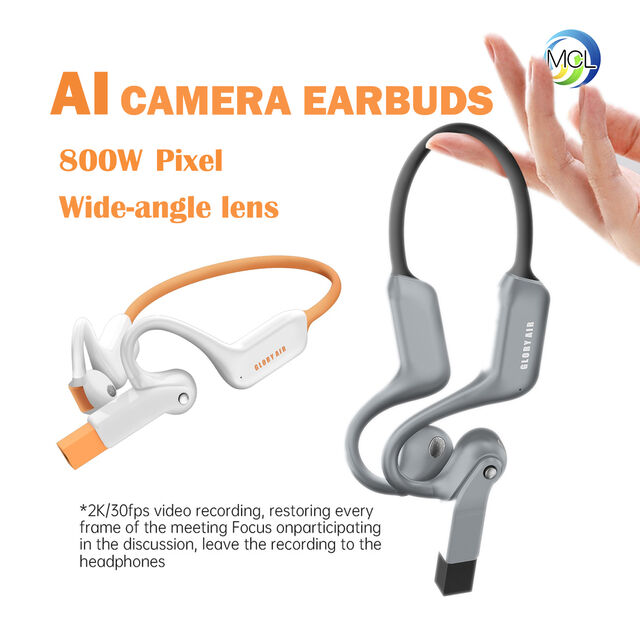 Latest 8mp Camera Bone Conduction Earbuds, Ai Camera Earbuds, Ip65 ...
